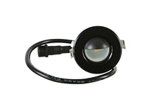 Small Round Metal SCOOP Trim - LED Outdoor Recessed Lights KIT- 4 Mini Deck/Patio Lights (Spring Fit) with Transformer and Wire Splitter - #EZKITSC-TW - LEDeze