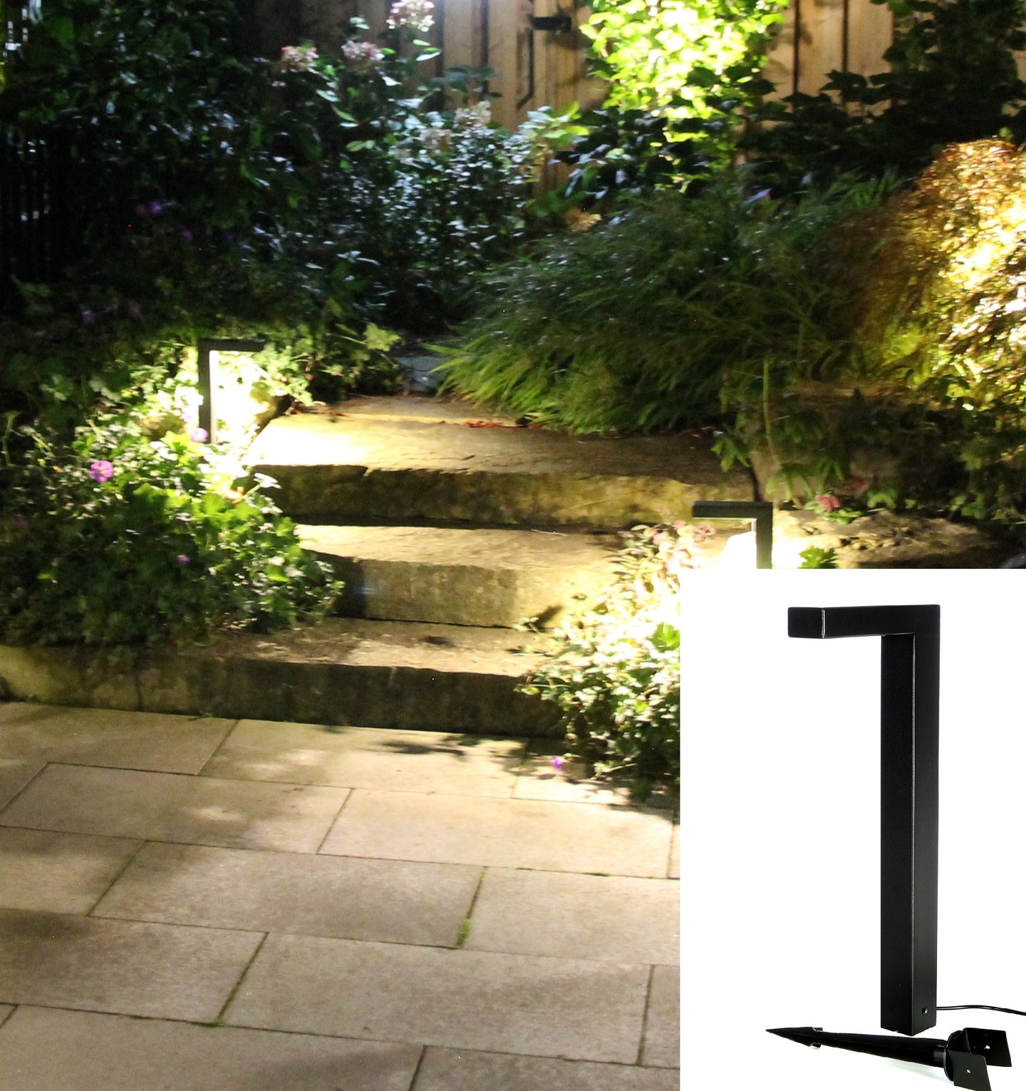 Outdoor LED L-Shaped Path Light including Stake – 3W - #EZL3 - LEDeze