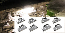 Pack of 8 LED Hardscape Retaining Wall Coping Lights 6.9" BROWN Trim - 1.8W 2700K Warm White (Plug & Play) #EZWL845PK8 - LEDeze