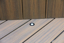 Small Round Metal Trim - LED Outdoor Recessed Lights Kit-8 Mini Deck Lights (Spring Fit) with Transformer, Timer, Daisy Chain, 10ft Cable, Forstner Drill Bit - #EZKITRT8 - LEDeze