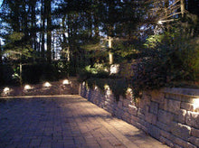 Pack of 4 LED Hardscape Retaining Wall Coping Lights 6.9" BROWN Trim - 1.8W 2700K Warm White (Plug & Play) #EZWL845PK4 - LEDeze