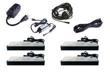 6.9" Retaining Wall Coping Light KIT - 4 LED Wall Lights with 36-Watt Transformer, Photocell Timer, Daisy Chain and 10-foot Extension Cable #EZKITWL4SET - LEDeze