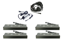 6.9" Hardscape Retaining Wall Coping Light KIT - 4 LED Lights 2W with Transformer and Daisy Chain #EZKITWL4TW - LEDeze