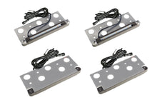 Pack of 4 LED Hardscape Retaining Wall Coping Lights 6.9" BROWN Trim - 1.8W 2700K Warm White (Plug & Play) #EZWL845PK4 - LEDeze