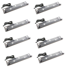 Pack of 8 LED Hardscape Retaining Wall Coping Lights LED 13.2" BROWN Trim (Plug & Play) - 3W 2700K Warm White #EZWL855PK8 - LEDeze