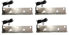 Pack of 4 LED Hardscape Retaining Wall Coping Lights LED 13.2" GREY Trim (Plug & Play) - 3W 2700K Warm White #EZWL866PK4 - LEDeze