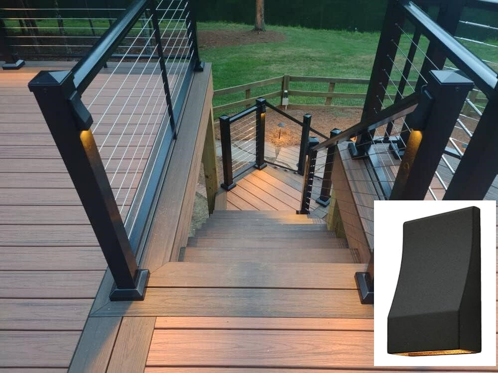 LED Wedge Post and Deck Rail Light 2W 3000K (Hardwire) #EZPOST2032 - LEDeze