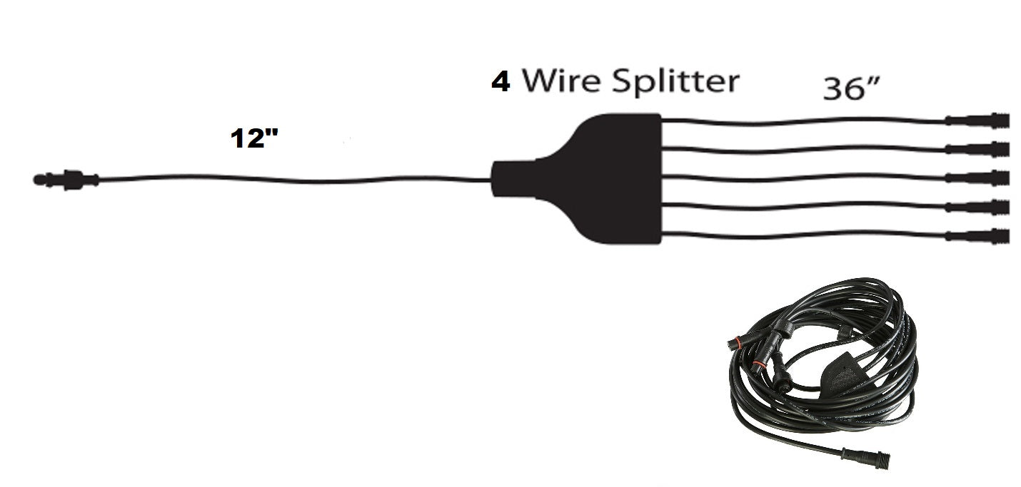 Splitter 4-Way Wire Harness #EZWHS4