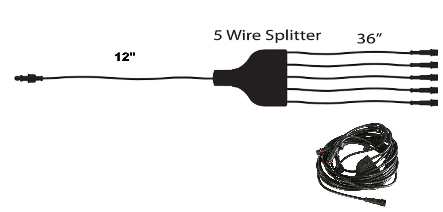 Splitter 5-Way Wire Harness #EZWHS5