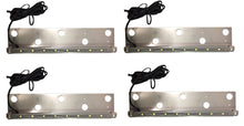 Pack of 4 LED Hardscape Retaining Wall Coping Lights LED 13.2" GREY Trim (Plug & Play) - 3W 2700K Warm White #EZWL866PK4